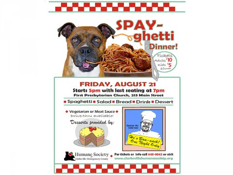 Humane Society of Clarksville-Montgomery County SPAY-ghetti Dinner fundraiser