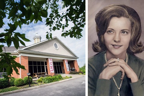 Former Church of Christ Student Center (left) and Marianne Ard (right). CCSC will become the Wayne and Marianne Ard Building and will house health services and counseling services.