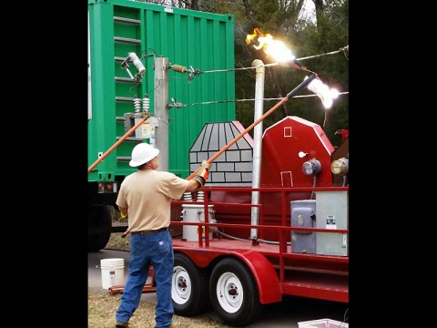 CDE high voltage electric safety demonstration.