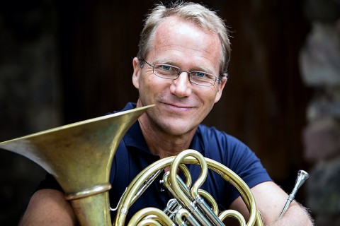 French horn player Eric Ruske. (Matt Dine)