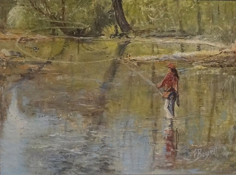 Surroundings: The Art of Frank Baggett exhibit on display at Clarksville's Customs House Museum.