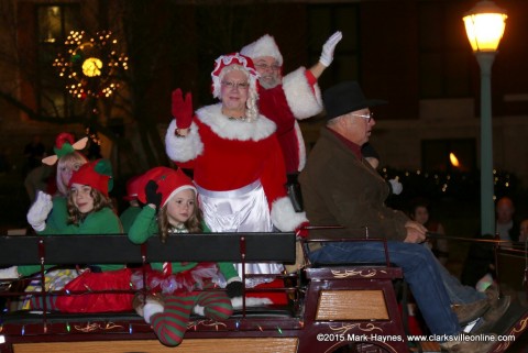 The 56th Annual Clarksville-Montgomery County Lighted Christmas Parade.