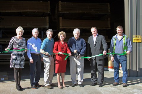 Green Ribbon Cutting for Superior Distribution.