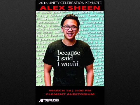 2016 APSU Unity Celebration keynote speaker Alex Sheen