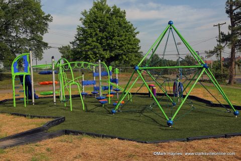 New playground at Edith Pettus Park.