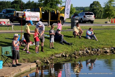 The annual TWRA Youth Fishing Rodeo at the Liberty Park Pond.