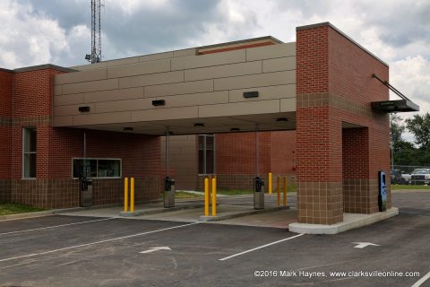 CDE Lightband's new three lane drive-thru and 24 hour payment kiosk.