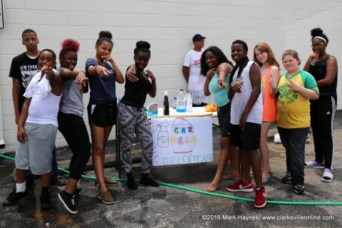 LEAP Youth that participated in the Car Wash and Bake Sale.