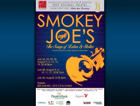 "Smokey Joe's Cafe" plays at the Roxy Regional Theatre July 22nd - August 20th.