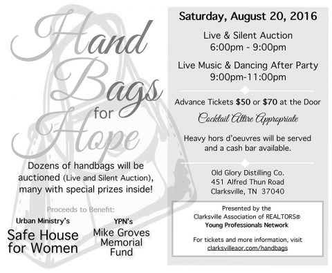 Clarksville Association of Realtors 3rd Annual Handbags For Hope