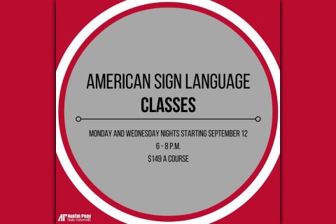 APSU Continuing Education offers American Sign Language classe