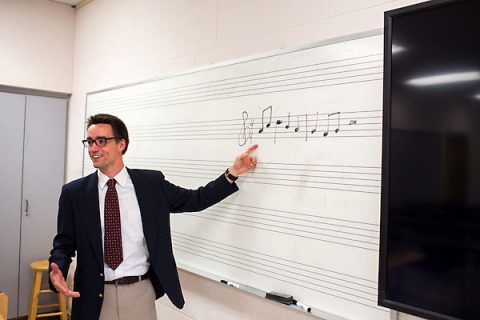 Austin Peay music education student Austin Ward