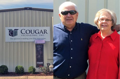 Former Cougar Packaging owners Gerri and Larry Wallace.