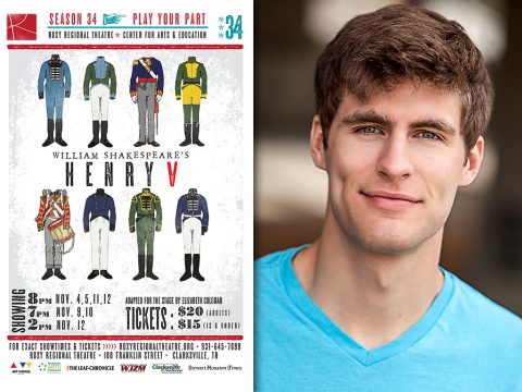 Jonathan C. Whitney stars as King Henry in "Henry V" at the Roxy Regional Theatre.