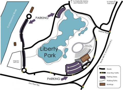 LIberty Park Parking Map