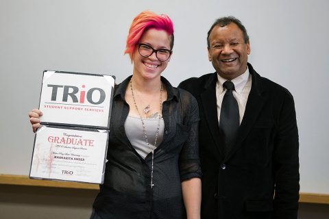 December graduates are honored during the TRIO Graduate Recognition Ceremony on Thursday, December 1st, 2016 at Austin Peay State University. (Cassidy Graves, APSU)