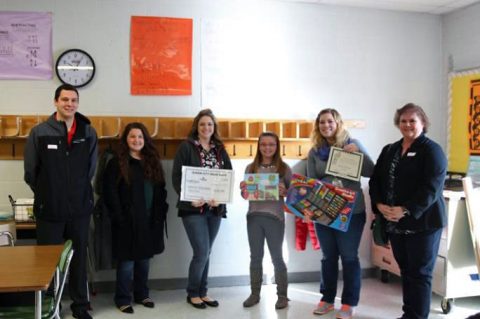 Second Place winner Gracey Hoilman, 5th grade student at Moore Magnet, received $50.00 and was awarded a certificate, art kit and a Subway party for her art class.