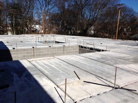 The precast subfloor was installed in late January for the 14,600 square foot addition to Ajax Turner Senior Center. The $2.7 million project is expected to be completed in July.