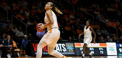 Tennessee Lady Volunteers Schaquilla Nunn #4 scores 15 points and nabs 15 rebounds against Alabama Thursday night. (Donald Page/Tennessee Athletics) Tennessee Lady Volunteers Schaquilla Nunn #4 scores 15 points and nabs 15 rebounds against Alabama Thursday night. (Donald Page/Tennessee Athletics)