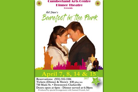 Neil Simon's "Barefoot in the Park" to be performed at the Cumberland Arts Centre Dinner Theatre April 7th - 15th