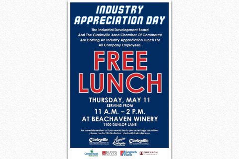 Annual Industry Appreciation Lunch to be held May 11th