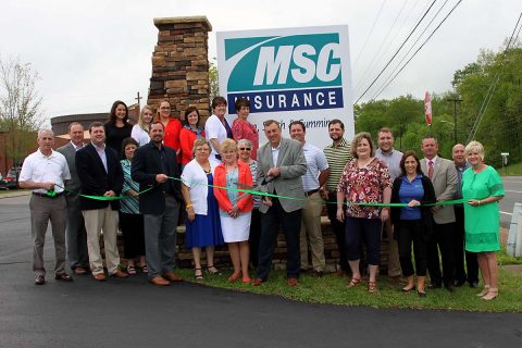 Mann, Smith & Cummings (MSC) Insurance Green Ribbon Cutting Ceremony.