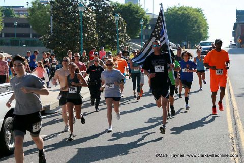 Clarksville Police Department's annual Run for C.O.P.S. 5k Run-Walk