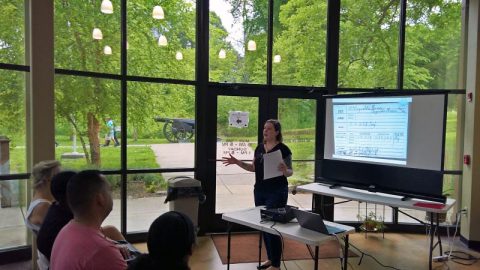 APSU History Club presented new research about Fort Defiance at “Fresh Research, New Discoveries” event. (Austin Peay State University)