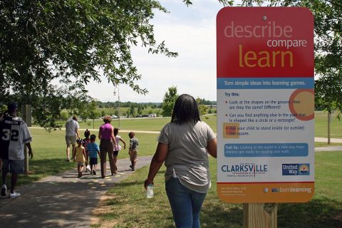 Born Learning Trail opens at Liberty Park.