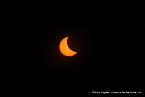 Eclipse from Montgomery County’s RichEllen Park.