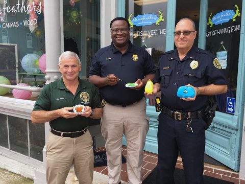 Clarksville’s Finest recently joined the Clarksville Kindness Rocks program sponsored by Arts for Hearts, a program under the umbrella of Clarksville-Montgomery County Arts and Heritage Development Council.