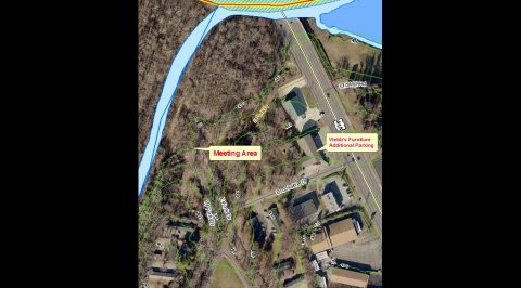 Map to Clarksville Street Department Fletchers Fork cleanup