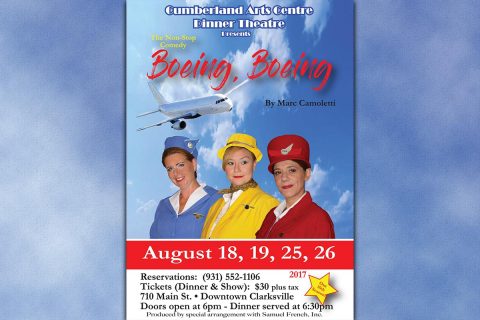 (L to R) Amy Snider, Nicole June and Mary Beth Hawkins in "Boeing, Boeing”