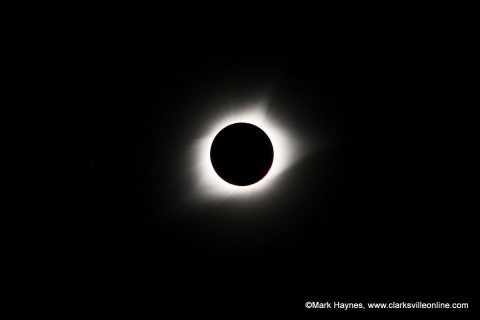 Total Solar Eclipse over Clarksville Tennessee.