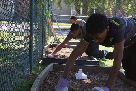 Austin Peay State University Students volunteered with Kingdom House last month.