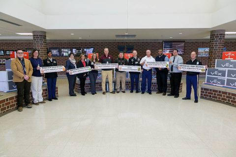 Four Clarksville Montgomery County School System high school robotics programs to receive VEX EDR Robotics kits from the U.S. Army.