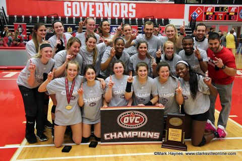 The Austin Peay Volleyball team is the 2017 OVC Champions.