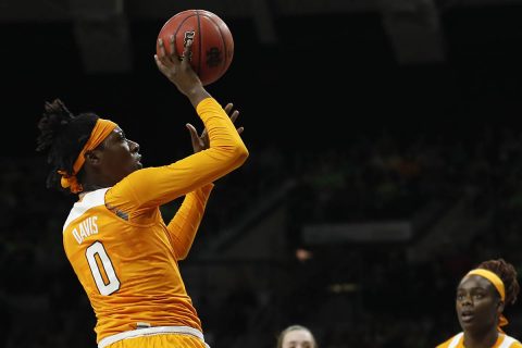 Tennessee Women's Basketball freshman Rennia Davis scores career high 33 points and has 14 rebounds in win over Arkansas Thursday night. (Tennessee Athletics) Tennessee Women's Basketball freshman Rennia Davis scores career high 33 points and has 14 rebounds in win over Arkansas Thursday night. (Tennessee Athletics)