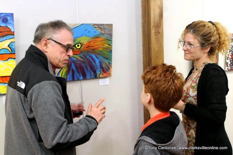 Works by local artists, Bob privett, and Beverly Parker, were featured at the Downtown Artists Co-op for April's First Thursday Art Walk.