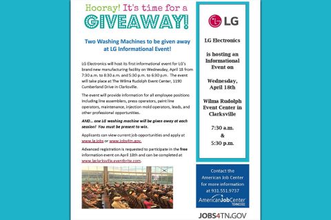 LG Informational Job Fair Flyer