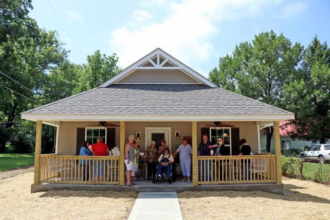 Mildred Johnson received a new home through the City of Clarksville’s Housing Rehabilitation Program. 