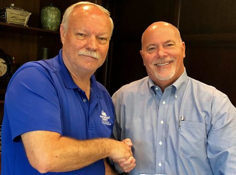 (left) Jerry Allbert with (right) Tom Kane.