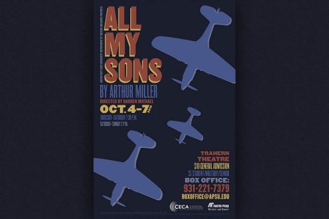 APSU Department of Theatre and Dance to perform "All My Sons" October 4th-7th.