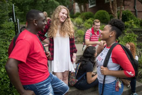 Current and prospective Austin Peay State University students meet and mingle during AP Day.