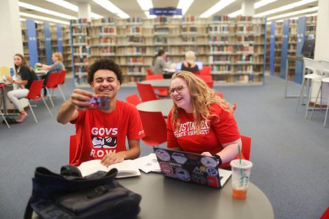 APSU freshman students Derek Nicholson and Janesa Wine of Dickson County will document their freshman year at Austin Peay through IG TV videos and occasional stories.