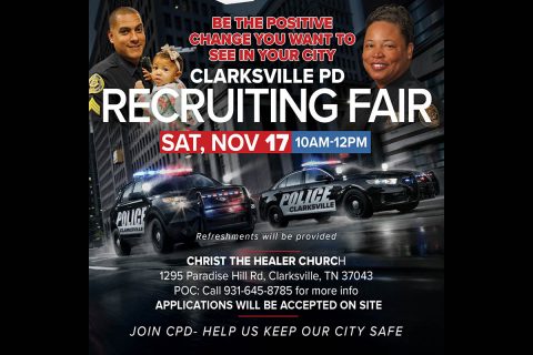 Clarksville Police Department Recruiting Fair set for November 17th. Clarksville Police Department Recruiting Fair set for November 17th.