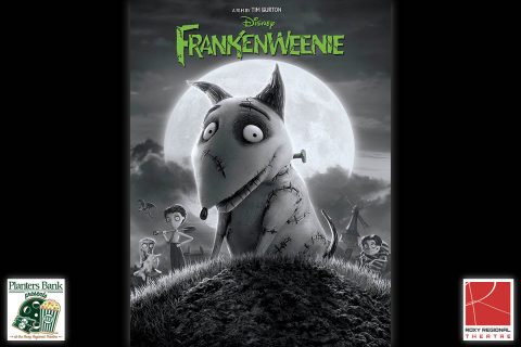 The film "Frankenweenie" to play this Sunday at the Roxy Regional Theatre as part of the Planters Bank Presents ... film series.