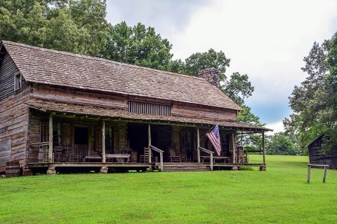 The expansive Dog Trot house represents the home of a well-to-do pre-Civil War family. (Terry Minton)