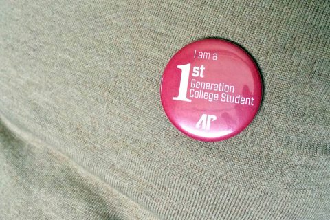 The APSU colleges of Arts and Letters and STEM will handing out these buttons. 