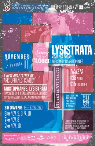 Lysistrata at the Roxy Regional Theatre